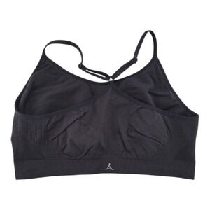 Aspire Women's‎ Black Seamless Sports Bra Crossback Stretch Nylon Spandex XL